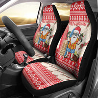 Hawaii Christmas Six Seven Car Seat Cover Mele Kalikimaka Funny Santa 67 Gen Alpha Slang LT14 - Polynesian Pride