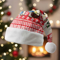 Hawaii Christmas Six Seven Christmas Santa Hat Mele Kalikimaka Funny Santa 67 Gen Alpha Slang LT14 Without Fur Red - Polynesian Pride