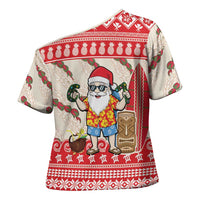 Hawaii Christmas Six Seven Cross Shoulder Shirt Mele Kalikimaka Funny Santa 67 Gen Alpha Slang LT14 - Polynesian Pride