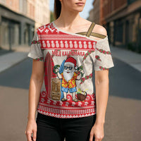 Hawaii Christmas Six Seven Cross Shoulder Shirt Mele Kalikimaka Funny Santa 67 Gen Alpha Slang LT14 - Polynesian Pride