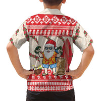 Hawaii Christmas Six Seven Family Matching Mermaid Dress and Hawaiian Shirt Mele Kalikimaka Funny Santa 67 Gen Alpha Slang LT14 - Polynesian Pride