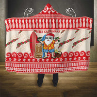 Hawaii Christmas Six Seven Hooded Blanket Mele Kalikimaka Funny Santa 67 Gen Alpha Slang LT14 - Polynesian Pride