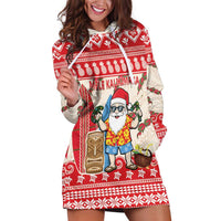 Hawaii Christmas Six Seven Hoodie Dress Mele Kalikimaka Funny Santa 67 Gen Alpha Slang LT14 Red - Polynesian Pride