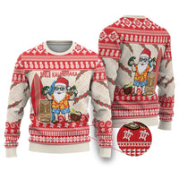 Hawaii Christmas Six Seven Ugly Christmas Sweater Mele Kalikimaka Funny Santa 67 Gen Alpha Slang LT14 Red - Polynesian Pride