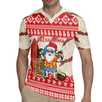 Hawaii Christmas Six Seven Rugby Jersey Mele Kalikimaka Funny Santa 67 Gen Alpha Slang - Polynesian Pride