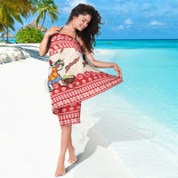 Hawaii Christmas Six Seven Sarong Mele Kalikimaka Funny Santa 67 Gen Alpha Slang - Polynesian Pride