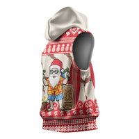 Hawaii Christmas Six Seven Sleeveless Hoodie Mele Kalikimaka Funny Santa 67 Gen Alpha Slang LT14 - Polynesian Pride
