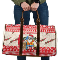 Hawaii Christmas Six Seven Travel Bag Mele Kalikimaka Funny Santa 67 Gen Alpha Slang LT14 Red - Polynesian Pride