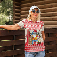 Hawaii Christmas Six Seven Women Polo Shirt Mele Kalikimaka Funny Santa 67 Gen Alpha Slang LT14 - Polynesian Pride