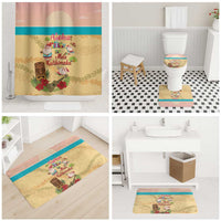 Aloha Hawaii Mele Kalikimaka Bathroom Set Beachy Funny Santa Hawaiian Lei - Polynesian Pride