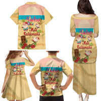 Aloha Hawaii Mele Kalikimaka Family Matching Puletasi and Hawaiian Shirt Beachy Funny Santa Hawaiian Lei LT14 - Polynesian Pride