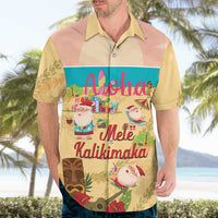 Aloha Hawaii Mele Kalikimaka Hawaiian Shirt Beachy Funny Santa Hawaiian Lei - Polynesian Pride