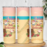 Aloha Hawaii Mele Kalikimaka Skinny Tumbler Beachy Funny Santa Hawaiian Lei LT14 - Polynesian Pride