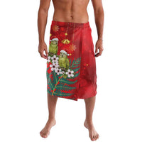 New Zealand Kakapo Christmas Lavalava Owl Parrot Santa Sliver Fern Manuka - Red LT14 Red - Polynesian Pride