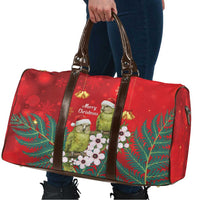 New Zealand Kakapo Christmas Travel Bag Owl Parrot Santa Sliver Fern Manuka - Red LT14 - Polynesian Pride