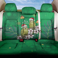 New Zealand Kakapo Christmas Back Car Seat Cover Owl Parrot Santa Sliver Fern Manuka - Green LT14 One Size Green - Polynesian Pride