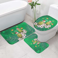 New Zealand Kakapo Christmas Bathroom Set Owl Parrot Santa Sliver Fern Manuka - Green LT14 - Polynesian Pride