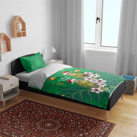 New Zealand Kakapo Christmas Bedding Set Owl Parrot Santa Sliver Fern Manuka - Green LT14 - Polynesian Pride
