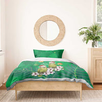 New Zealand Kakapo Christmas Bedding Set Owl Parrot Santa Sliver Fern Manuka - Green LT14 - Polynesian Pride