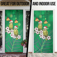 New Zealand Kakapo Christmas Door Cover Owl Parrot Santa Sliver Fern Manuka - Green LT14 - Polynesian Pride