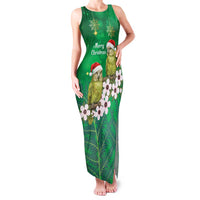 New Zealand Kakapo Christmas Family Matching Tank Maxi Dress and Hawaiian Shirt Owl Parrot Santa Sliver Fern Manuka - Green LT14 Green - Polynesian Pride