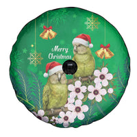 New Zealand Kakapo Christmas Spare Tire Cover Owl Parrot Santa Sliver Fern Manuka - Green LT14 - Polynesian Pride