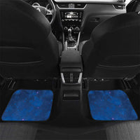 New Zealand Kakapo Christmas Car Mats Owl Parrot Santa Sliver Fern Manuka - Blue LT14 Set 2pcs - Back Blue - Polynesian Pride