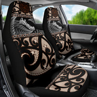 Kia Ora New Zealand Car Seat Cover Aotearoa Proud Maori With Silver Fern LT14 - Polynesian Pride