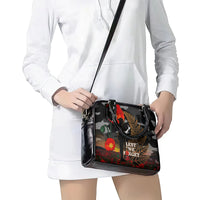 New Zealand ANZAC Day Shoulder Handbag Lest We Forget Silver Fern With Camouflage LT14 - Polynesian Pride