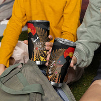 New Zealand ANZAC Day Tumbler Cup Lest We Forget Silver Fern With Camouflage LT14 - Polynesian Pride