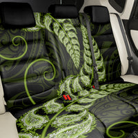 Green New Zealand Paisley Silver Fern Back Car Seat Cover Aotearoa Maori LT14 - Polynesian Pride