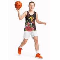 Hawaii Iwa Bird Basketball Jersey Great Frigatebird Kanaka Tropical Hippie Style LT14 - Polynesian Pride