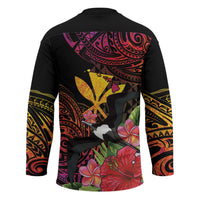 Hawaii Iwa Bird Hockey Jersey Great Frigatebird Kanaka Tropical Hippie Style LT14 - Polynesian Pride