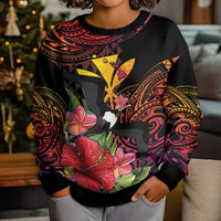 Hawaii Iwa Bird Kid Ugly Christmas Sweater Great Frigatebird Kanaka Tropical Hippie Style LT14 - Polynesian Pride
