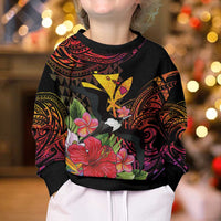 Hawaii Iwa Bird Kid Ugly Christmas Sweater Great Frigatebird Kanaka Tropical Hippie Style LT14 - Polynesian Pride