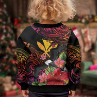 Hawaii Iwa Bird Kid Ugly Christmas Sweater Great Frigatebird Kanaka Tropical Hippie Style LT14 - Polynesian Pride