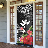Hawaii Iwa Bird Door Cover Great Frigatebird Kanaka Tropical Flowers LT14 - Polynesian Pride