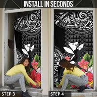 Hawaii Iwa Bird Door Cover Great Frigatebird Kanaka Tropical Flowers LT14 - Polynesian Pride