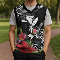 Hawaii Iwa Bird Christmas Knitted V-Neck Vest Great Frigatebird Kanaka Tropical Flowers LT14 - Polynesian Pride