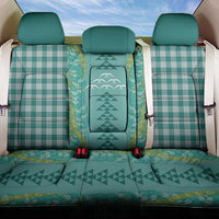Teal Palaka Hawaii Iwa Bird Back Car Seat Cover Hawaiian Kakau Jade Vine Lei - Polynesian Pride