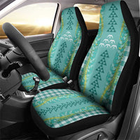 Teal Palaka Hawaii Iwa Bird Car Seat Cover Hawaiian Kakau Jade Vine Lei LT14 - Polynesian Pride