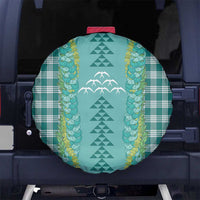 Teal Palaka Hawaii Iwa Bird Spare Tire Cover Hawaiian Kakau Jade Vine Lei LT14 No hole Teal - Polynesian Pride