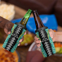 Black Palaka Hawaii Iwa Bird 4 in 1 Can Cooler Tumbler Hawaiian Kakau Jade Vine Lei LT14 - Polynesian Pride