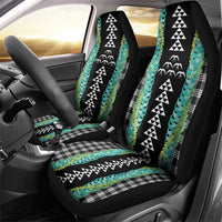 Black Palaka Hawaii Iwa Bird Car Seat Cover Hawaiian Kakau Jade Vine Lei LT14 - Polynesian Pride