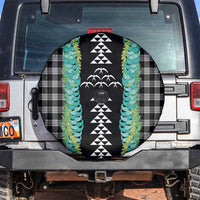 Black Palaka Hawaii Iwa Bird Spare Tire Cover Hawaiian Kakau Jade Vine Lei LT14 Black - Polynesian Pride