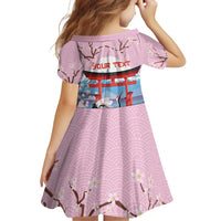 Japanese Torii Gate Cranes Personalised Family Matching Mermaid Dress and Hawaiian Shirt Fuji Mount Sakura Seigaiha Pattern LT14 - Polynesian Pride