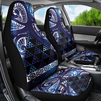 Matariki New Zealand Car Seat Cover NZ Niho Taniwha Maori New Year Blue Galaxy LT14 - Polynesian Pride