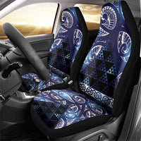 Matariki New Zealand Car Seat Cover NZ Niho Taniwha Maori New Year Blue Galaxy LT14 - Polynesian Pride