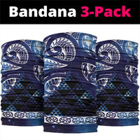 Matariki New Zealand Neck Gaiter NZ Niho Taniwha Maori New Year Blue Galaxy