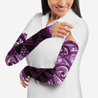 Matariki New Zealand Arm Sleeves NZ Niho Taniwha Maori New Year Purple Galaxy
